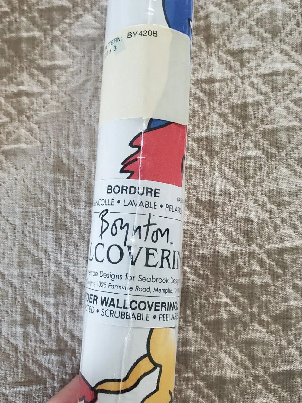 Boynton Wallcovering Border Pattern BY420B Animals Marching Playing Instruments